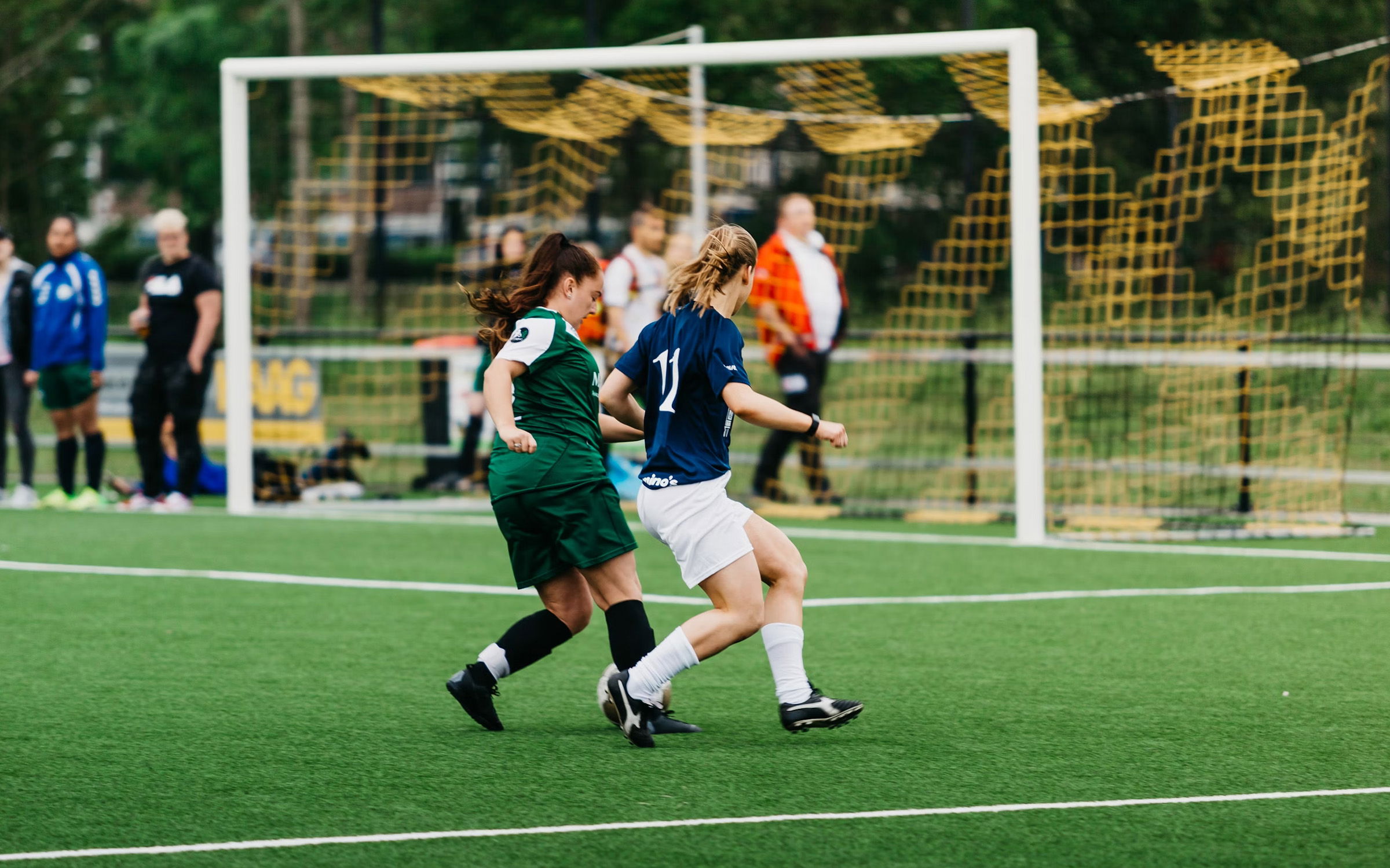 High school soccer game